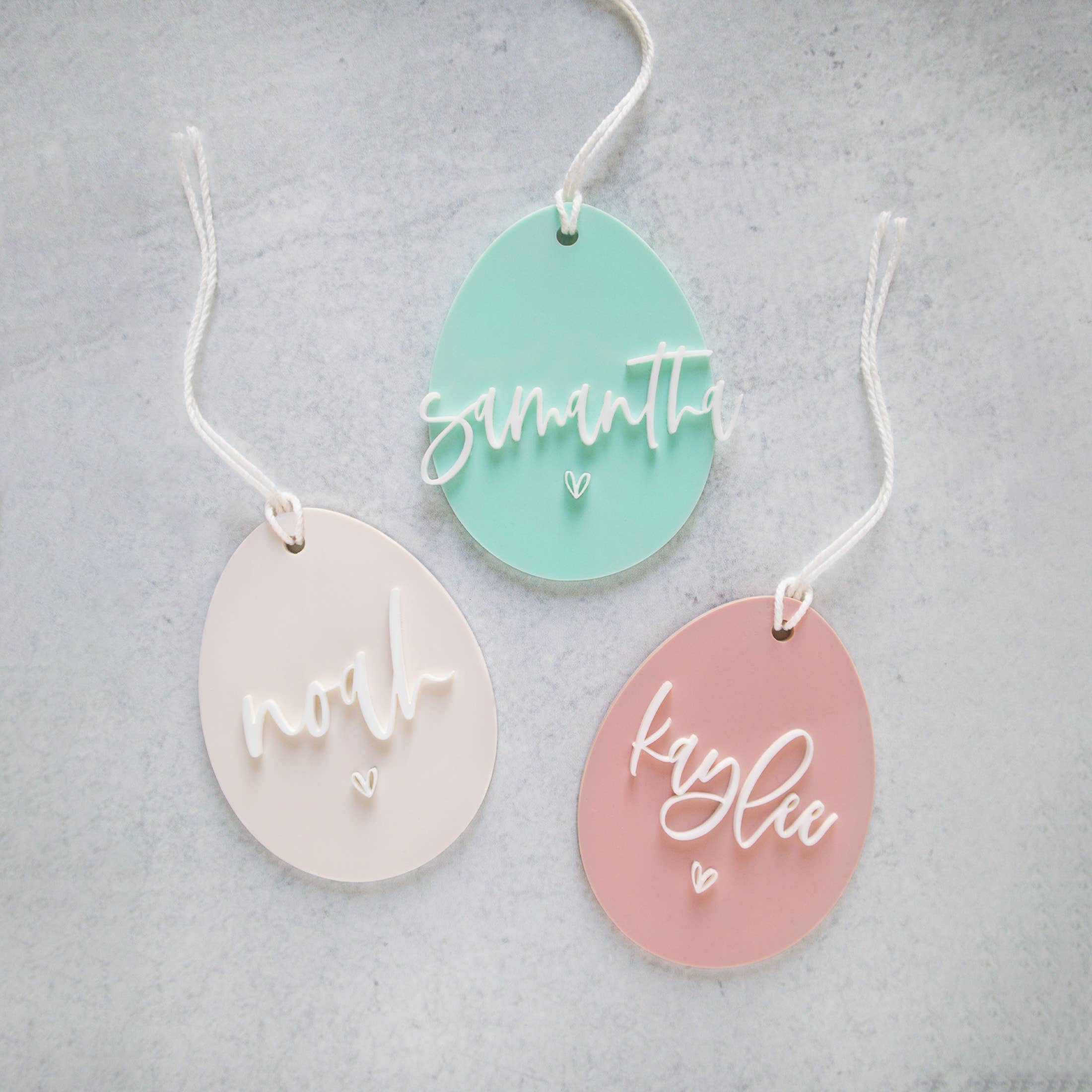 The Cotton & Canvas Co. - Wholesale Gift Tag - Personalized Name Easter Gift Basket Gift Tag1