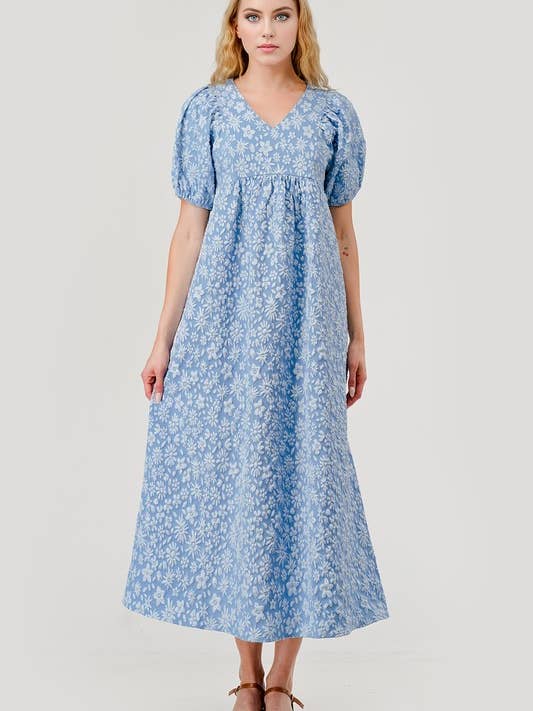 Plus Textured Midi Dress MD51572PL for wholesale by GeeGee x Lovelo