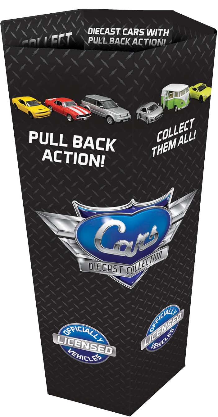 ET Products - Wholesale Toy Car/Truck - Kids - Diecast Cars 5" Variety 72-Unit Dump Bin1