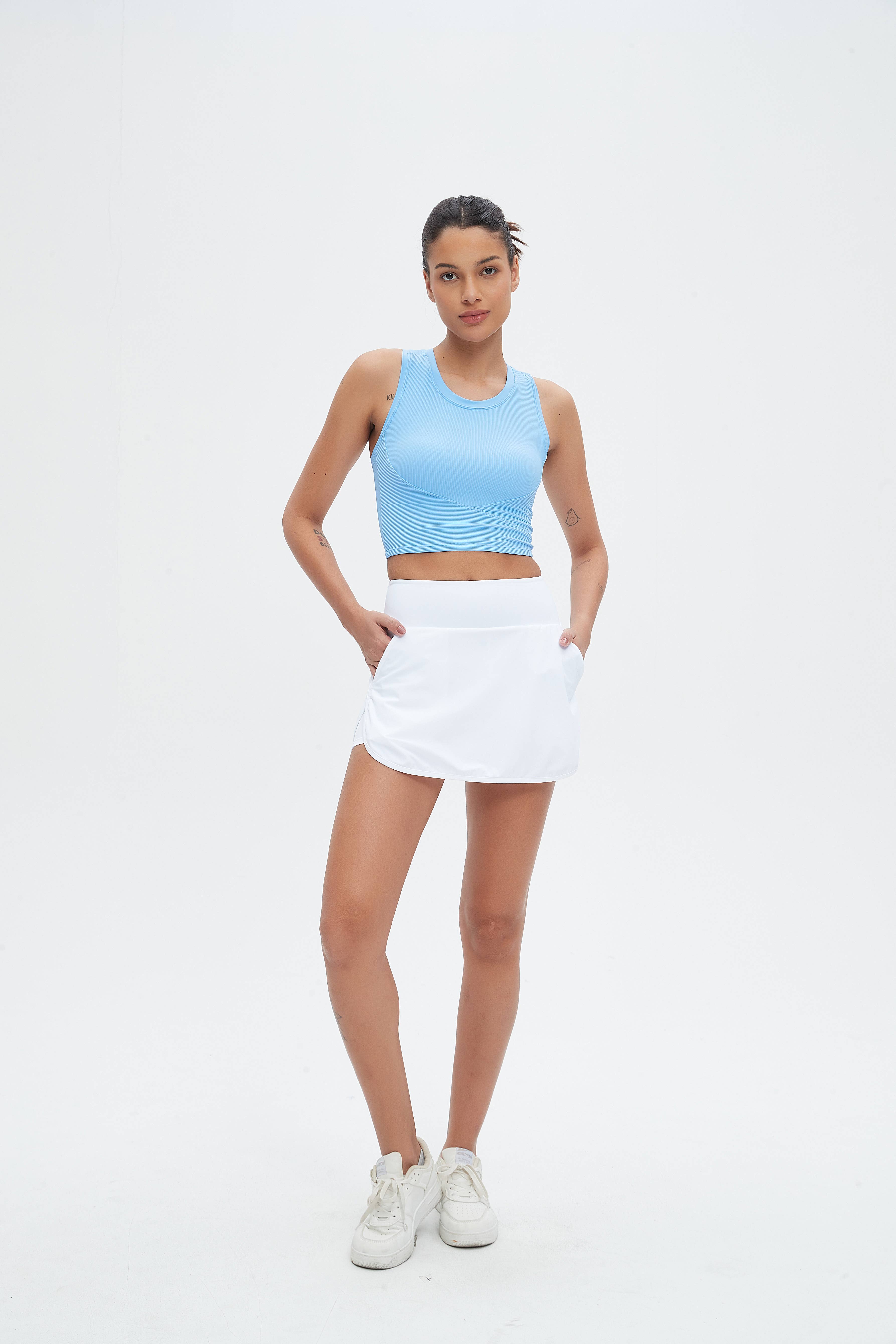 91thelabel - Vendita all'ingrosso Canotta - Donna - Canotta a coppa sagomata a costine Malibu13