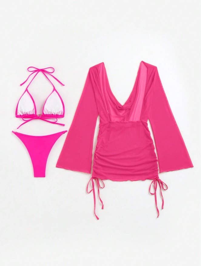 Tourtiwi - Vente Maillot de bain deux-pièces – femme - Maillot de bain trois pièces sexy à monter au mur13