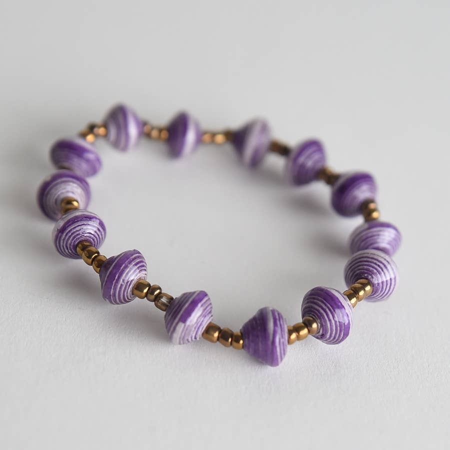 Project Have Hope - Vendita all'ingrosso Bracciale con perline - Bracciale in carta elasticizzata a righe11