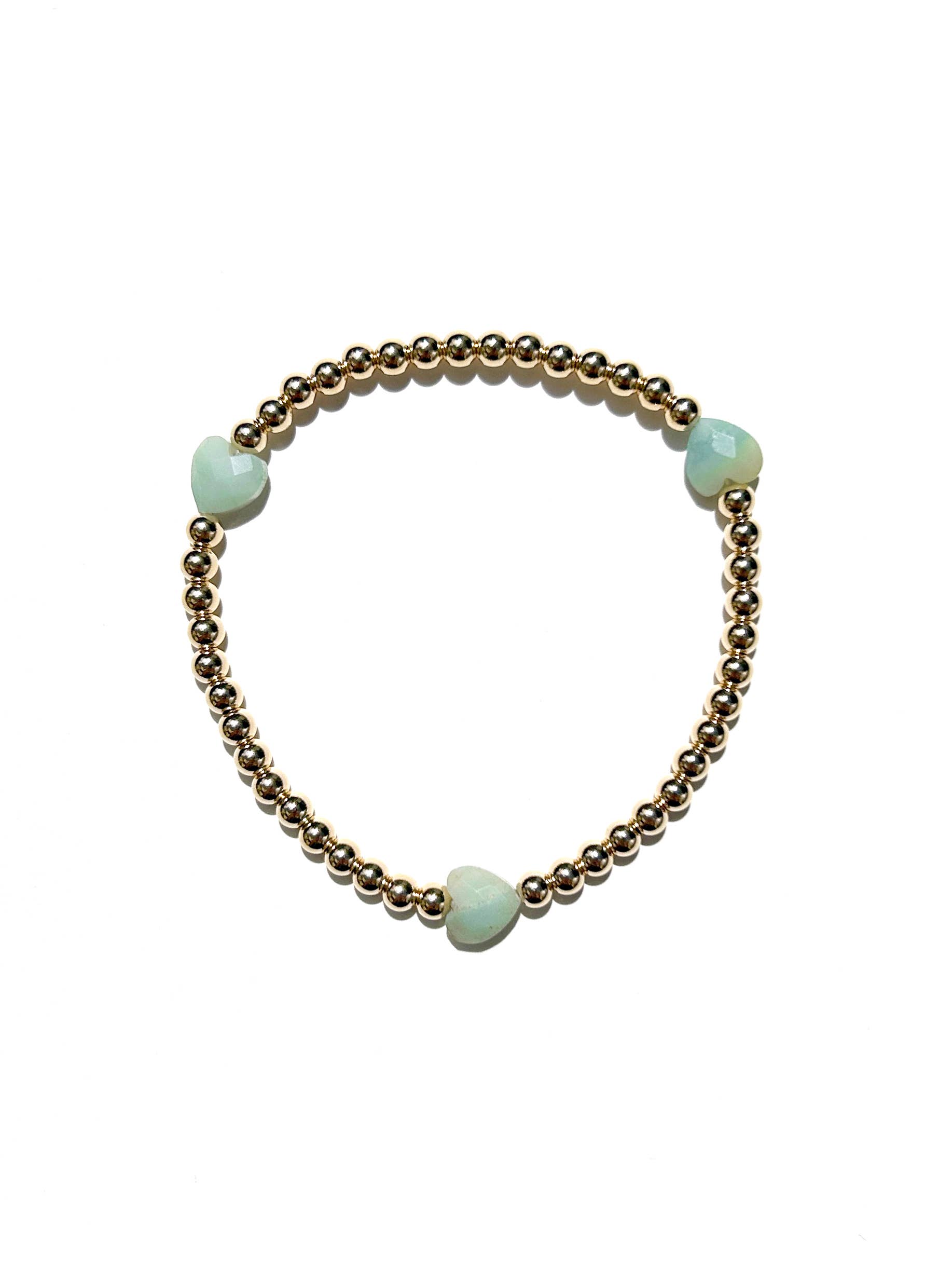 Kaylie Dawn Jewelry - Wholesale Armband met kralen - Juliet Handgemaakte Gold Fill Stapelbare Edelsteen Hart Armband0