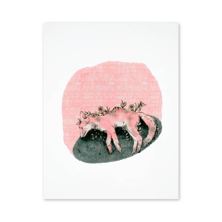 Growth Fox Print for wholesale by Big Fog