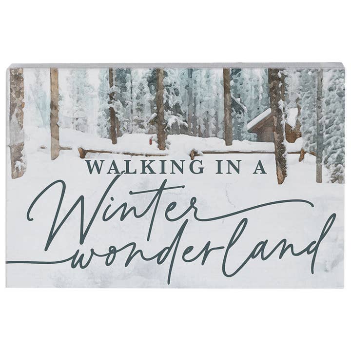 Sincere Surroundings - Wholesale Sign - Winter Wonderland Trees - Small Talk Rectangle