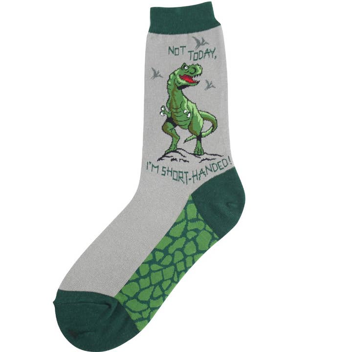 Short Handed T-Rex Women's Socks for wholesale by Foot Traffic Socks