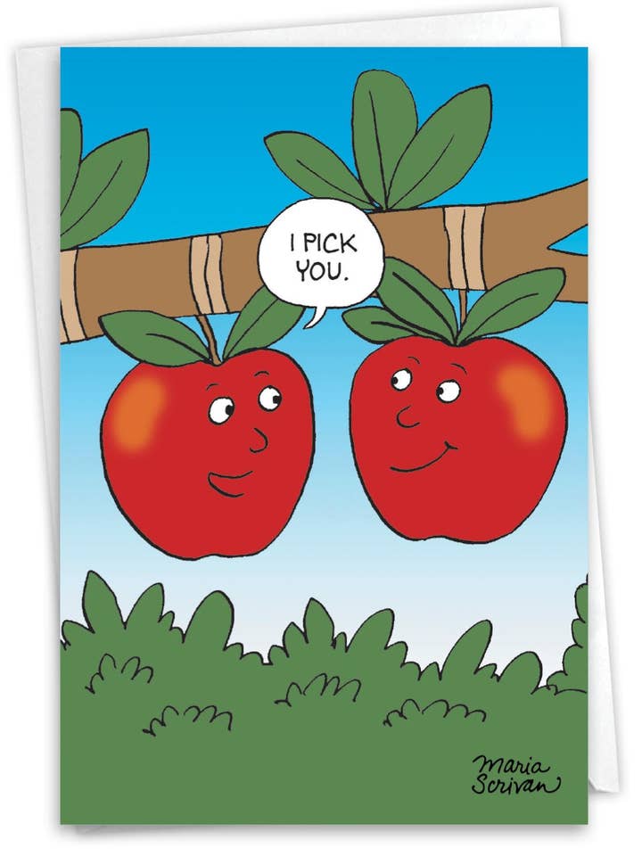 (Single Card) Anniversary Card - Apple Pick for wholesale by NobleWorks