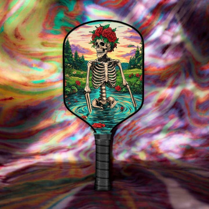 Grateful Dead Drops - Scarlet Begonias - Pickleball Paddle for wholesale by The Mad Pickler
