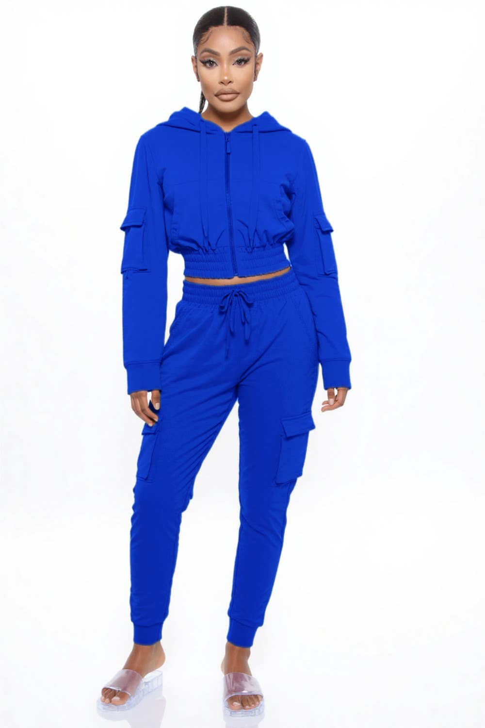 5besties inc - Wholesale Lounge Set - Women's - MULTI POCKET DETAIL HOODIES AND JOGGER SET8