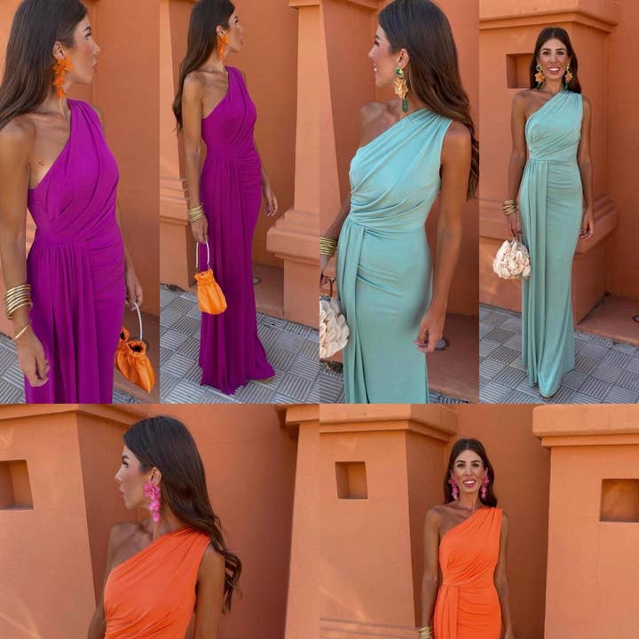 6223 - Long plain, sleeveless dress and other Purchase Wholesale stock abbigliamento. Free Returns & Net 60 Terms on Faire trending on Faire.