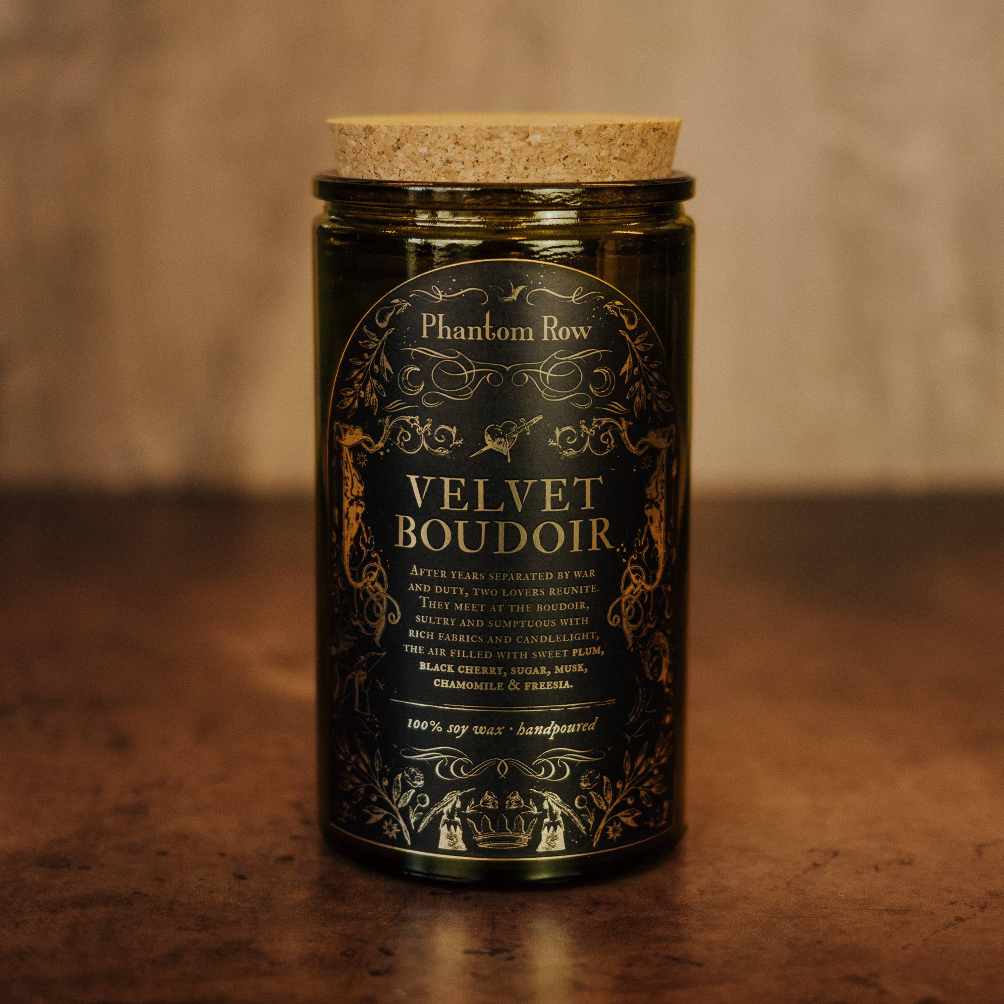 Phantom Row - Wholesale Jar/Filled Candle - Velvet Boudoir | Literary & Gothic-Inspired Jar Candle0