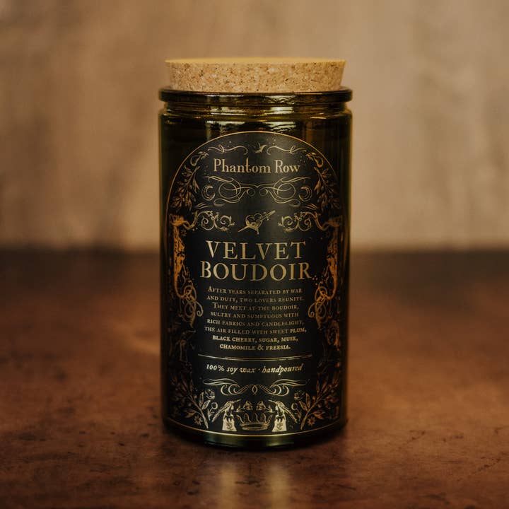 Phantom Row - Wholesale Jar/Filled Candle - Velvet Boudoir | Literary & Gothic-Inspired Jar Candle