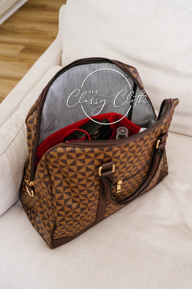 The Classy Cloth WS - Wholesale Purse/Bag Accessory - Women's - Tote Bag Purse Organizer Insert - Red RTS3
