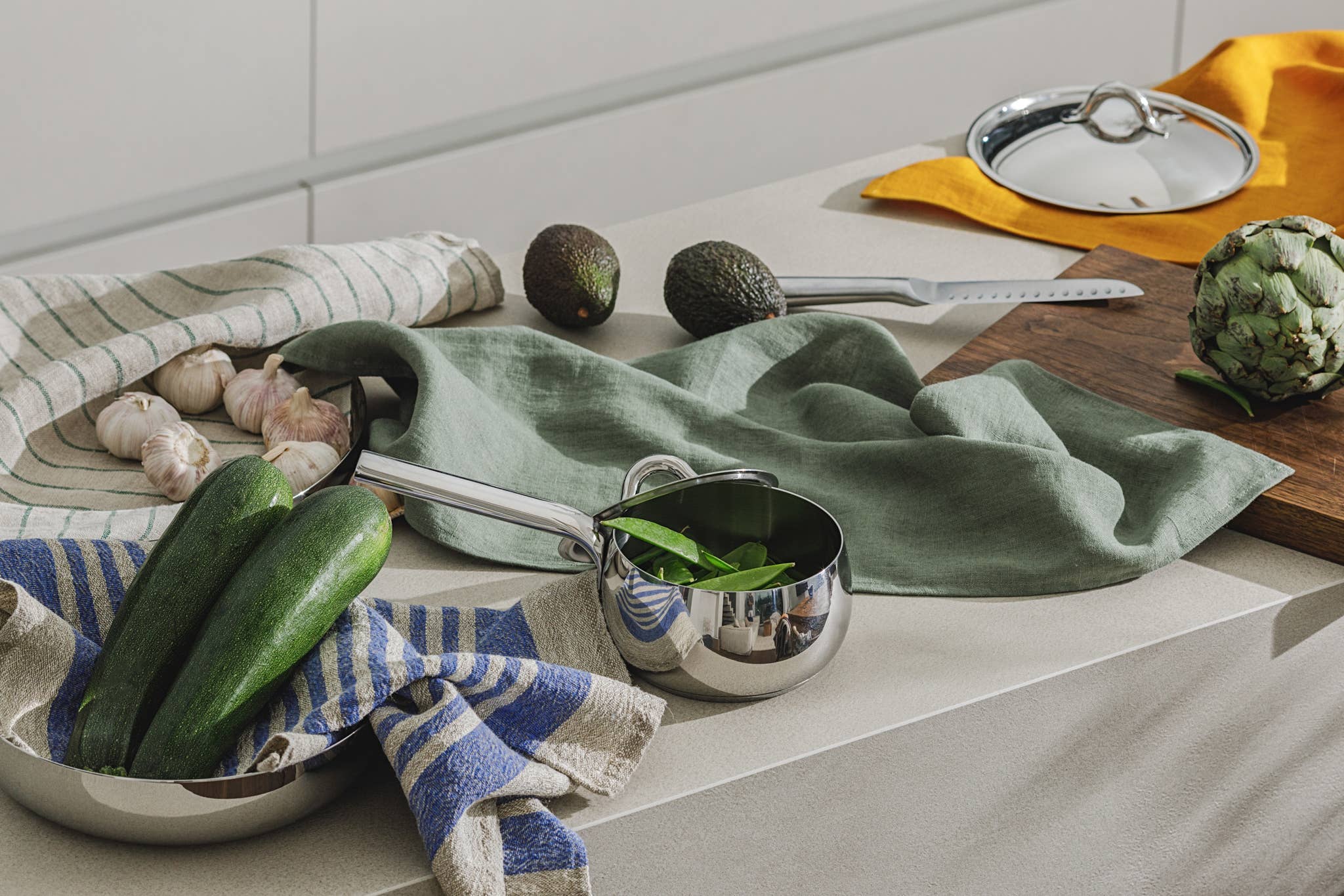 dodesign - Venta al por mayor Paños de cocina - Paño de lino para cocina con rayas cobalto8