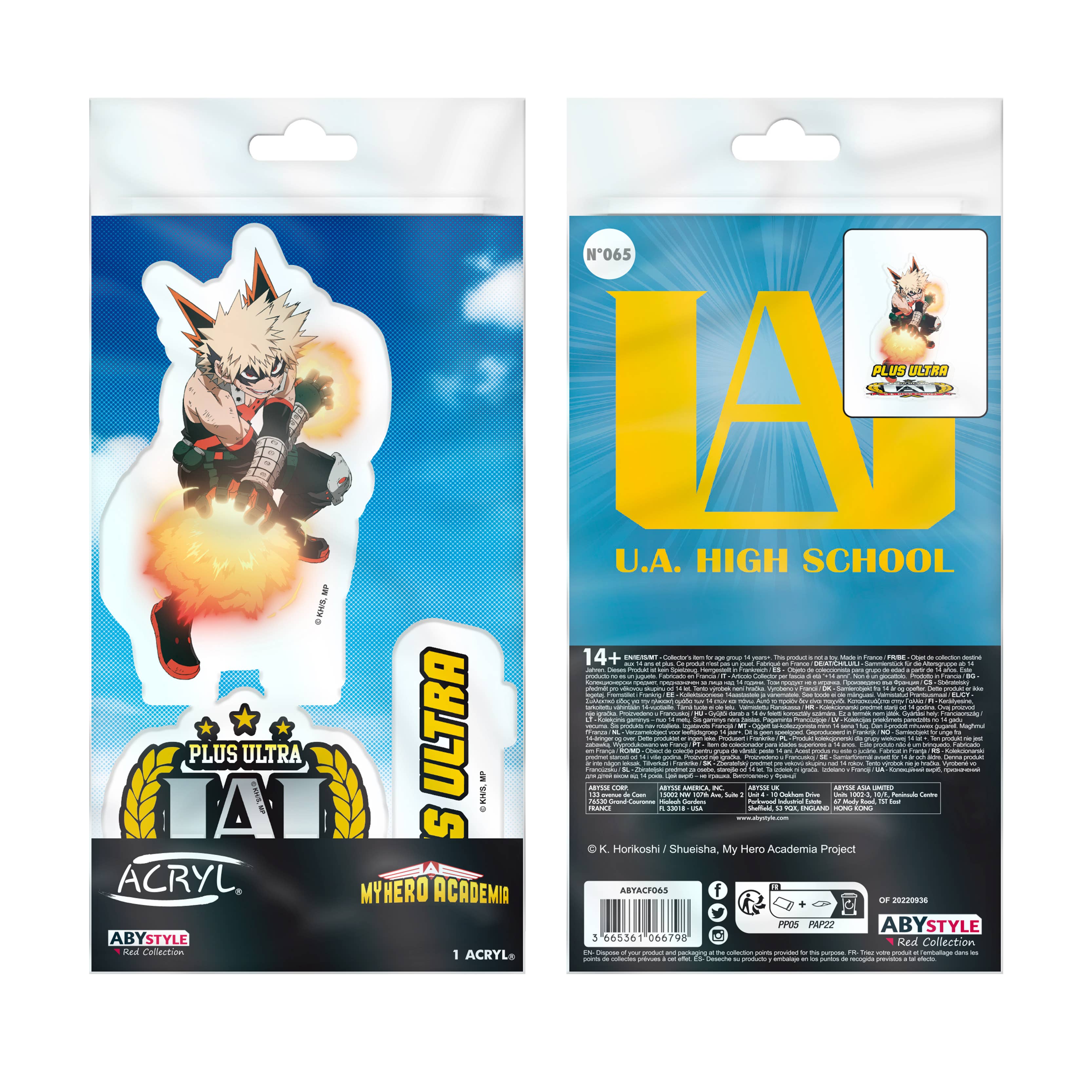 ABYstyle - Wholesale Decorative Figurine - My Hero Academia Bakugo 4" Acryl® Acrylic Stand Model Figure3