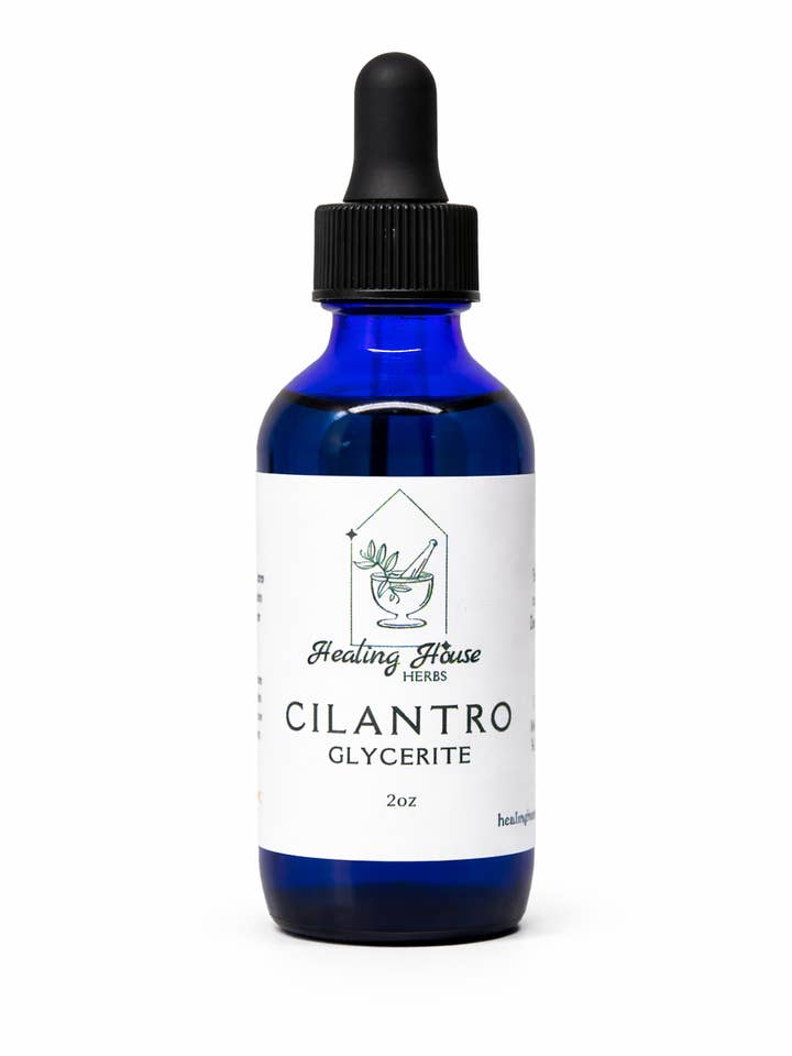 Cilantro Glycerite for wholesale by Healing House Herbs