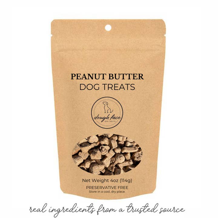 Peanut Butter Dog Treats, Small Batch, Oven Baked for wholesale by Dough Face Dog Treats