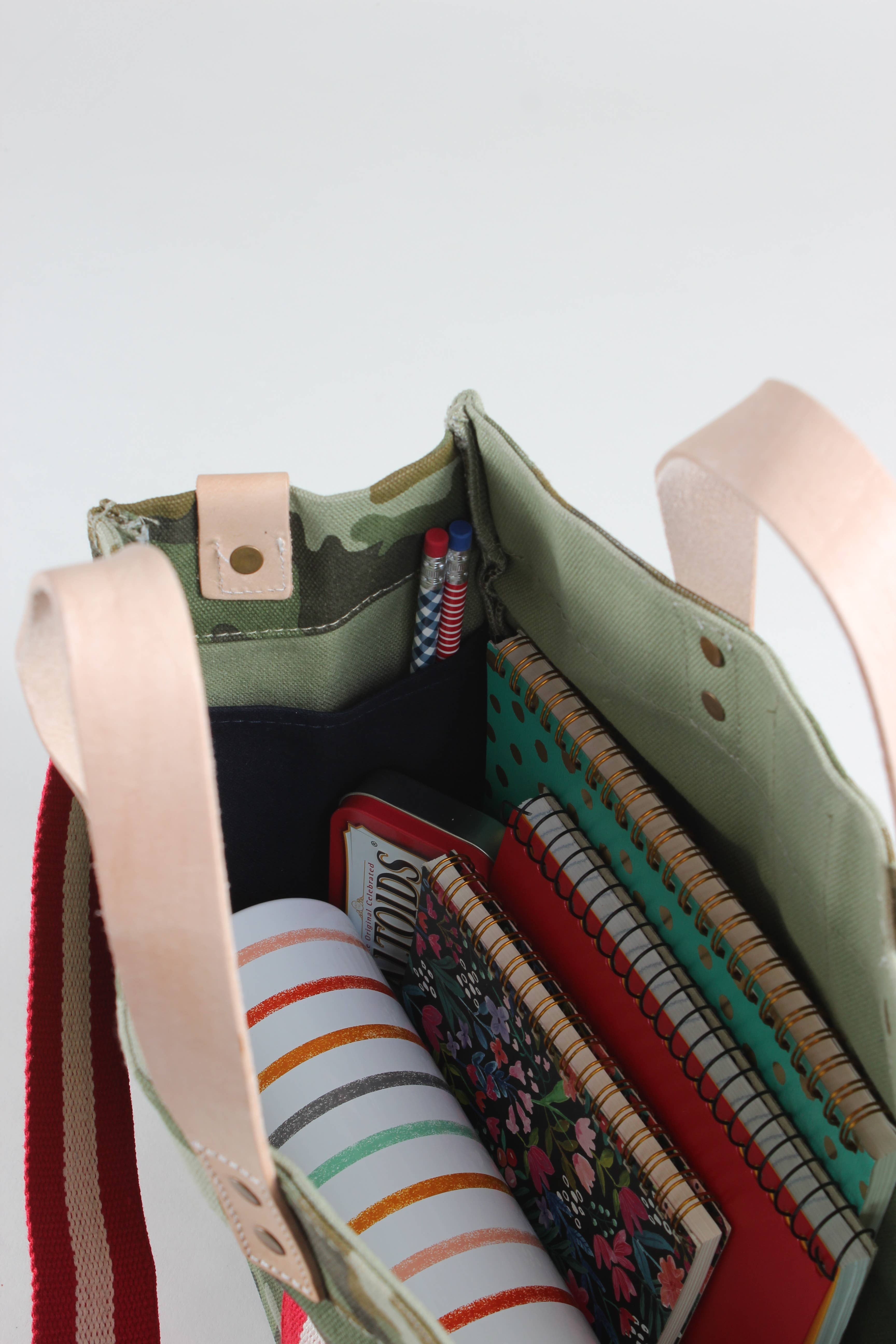 ShoreBags - Wholesale Tote Bag - Women's - Mini Canvas Box Tote (Camo Venture)4