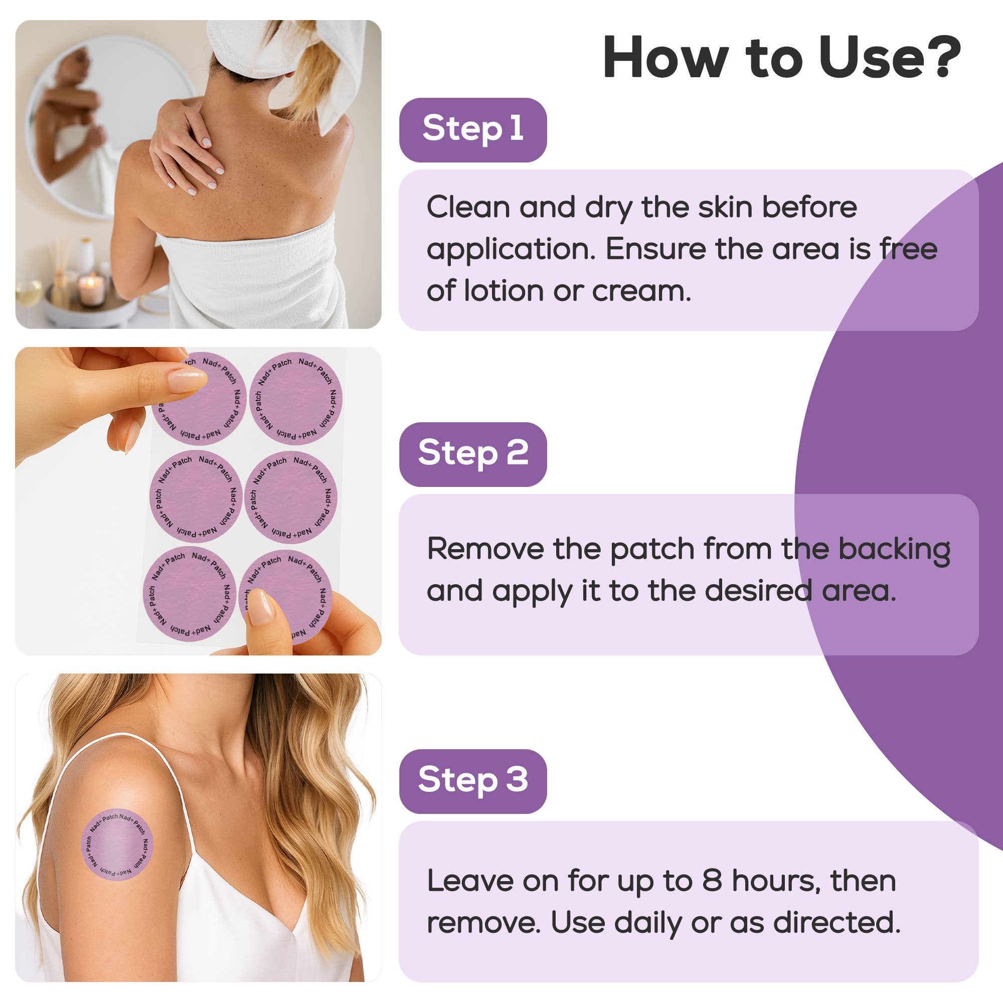 HARMONIFY - Wholesale Topical Wellness Patches - HARMONIFY NAD+ Patches - Cellular Health & Vitality - 30 Pcs7