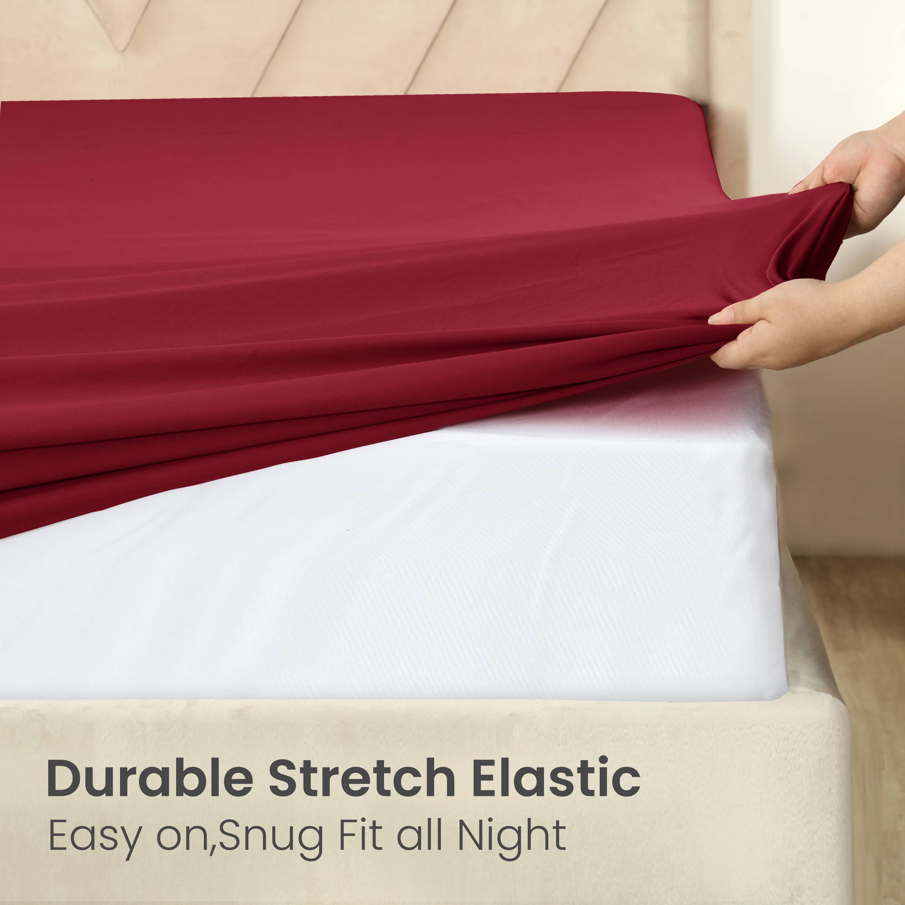 Cottonpassion_US - Vente Draps-housses - Draps-housses en microfibre douce avec bonnets extra profonds jusqu'à 40,6 cm81