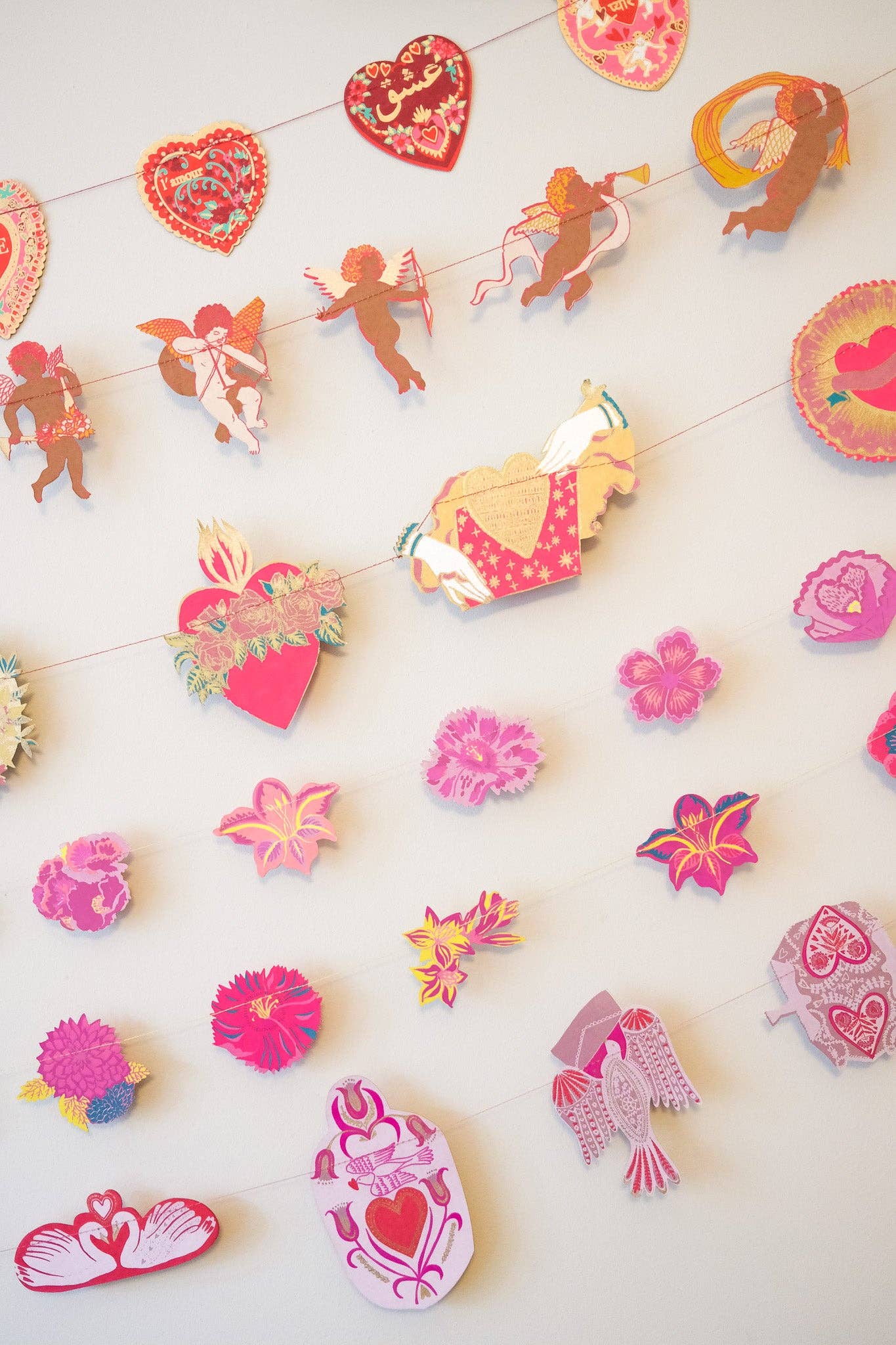 East End Press - Venta al por mayor Banderines/guirnaldas - Guirnalda cosida de jardín de primavera3