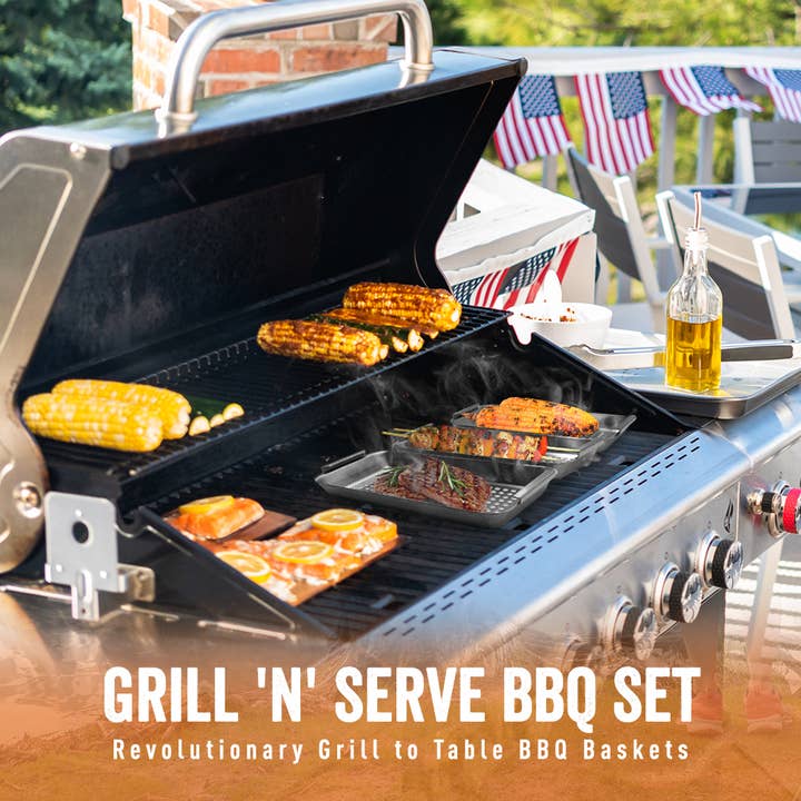 Yukon Glory - Wholesale Outdoor Grill Tools - Grill 'N Serve Set4