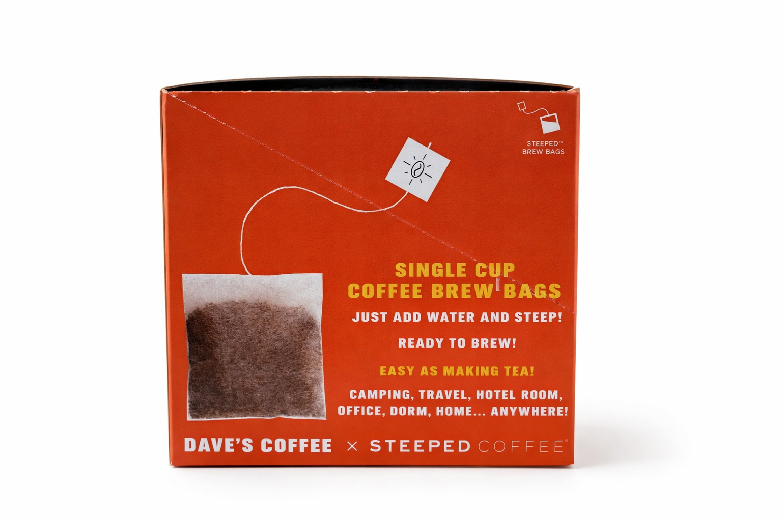 Dave's Coffee Roasters - Wholesale Ground Coffee - Steeped Dark Roast Coffee | Brews Like Tea — 10-Pack2