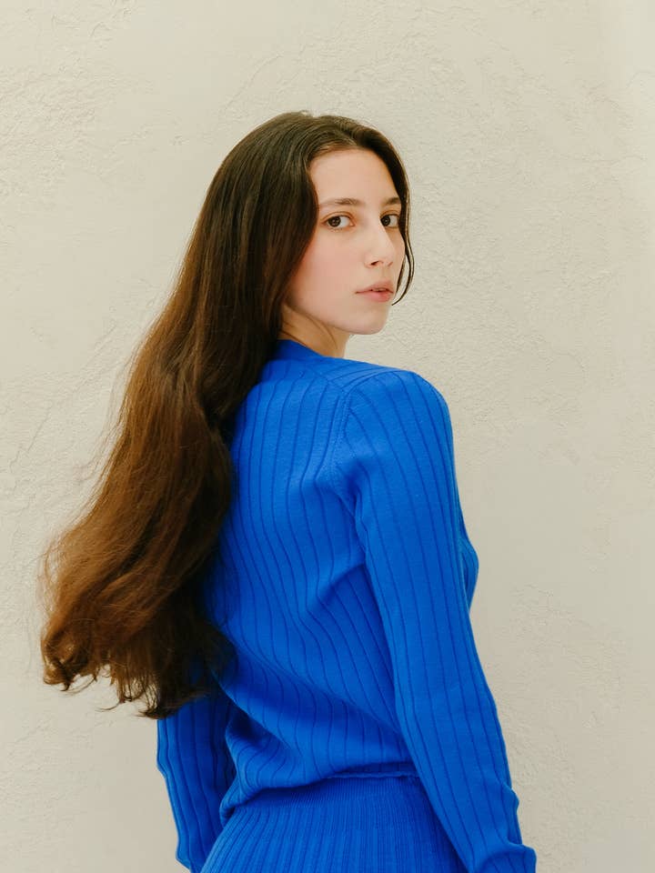 Lèmme - Wholesale Cardigan - Women's - Extra Fine Merino Wool V Neck Cardigan16