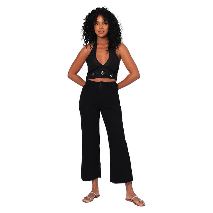 La Mano Boho - Wholesale Blouse - Women's - MBTOP3000E SLEEVELESS CROP SUMMER TOP