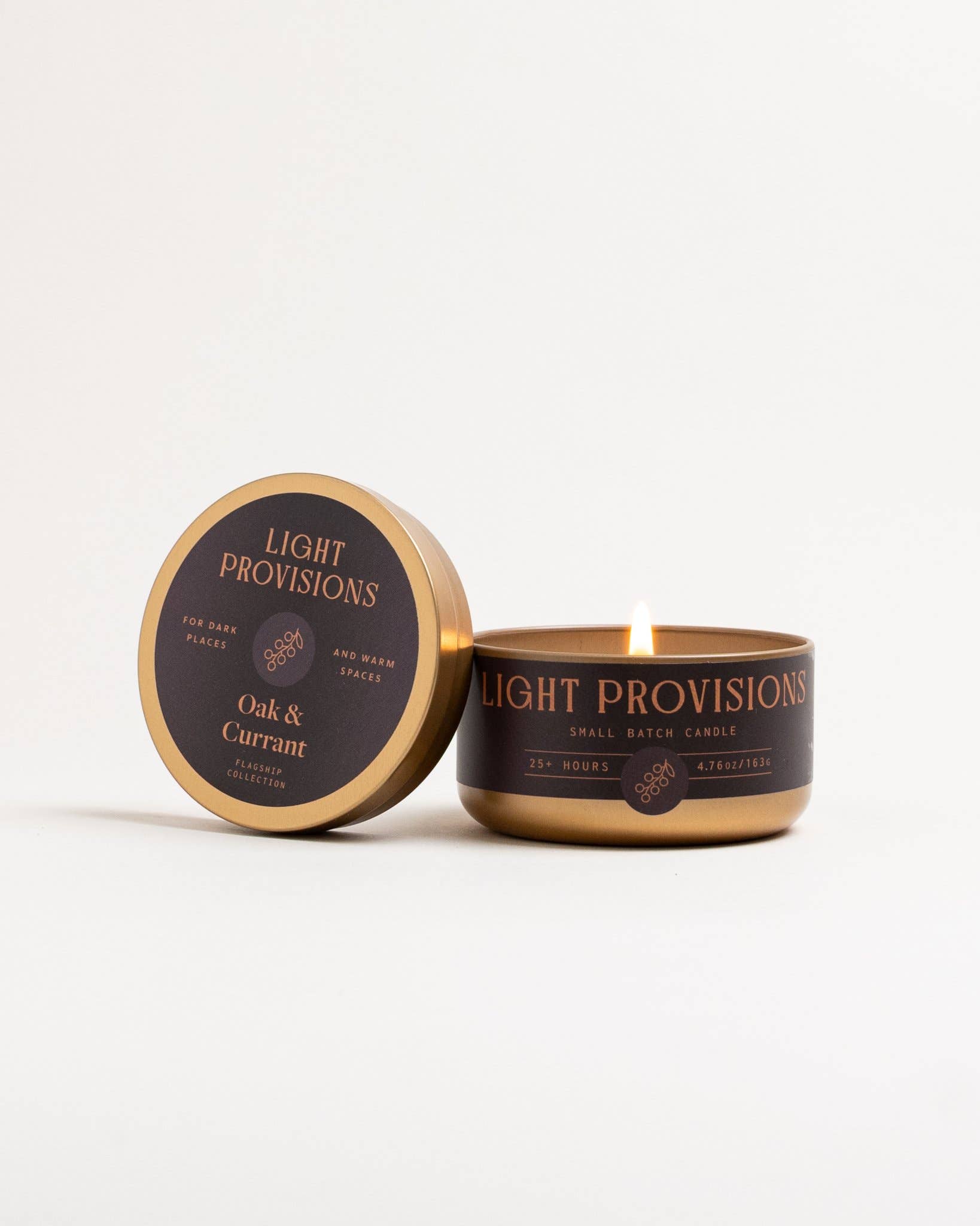Light Provisions - Wholesale Jar/Filled Candle - 4.75 oz Oak & Currant Candle