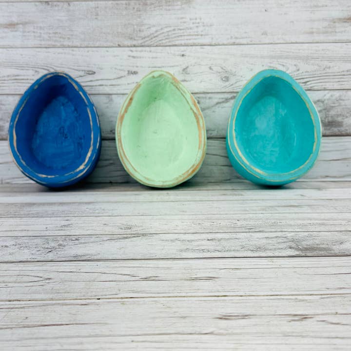 VALENTINA IMPORTS INC - Wholesale Candle Holder - Easter Eggs Dough Bowl Candle Ready 9