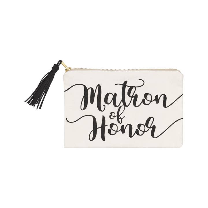 Collins Painting & Design - Wholesale Pouch - Women's - CA-2384 - *Matron of Honor Wedding Bridal Cosmetic Bag
