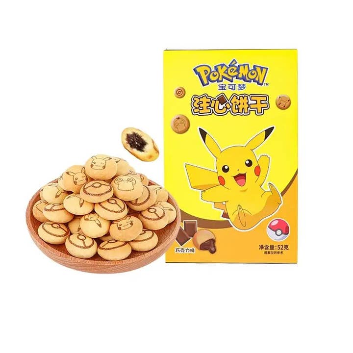 Pokémon-koekjes met chocoladevulling (52 g) - 12 stuks voor wholesale door Pops Distro Inc