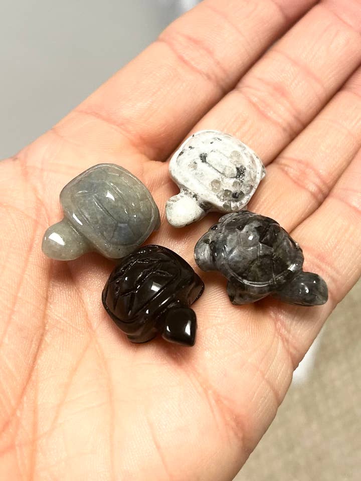 Turtle Mini Carving Crystal Gemstone for wholesale by Atomic Alchemy