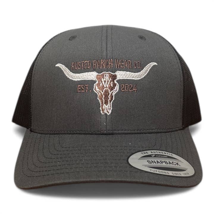 Longhorn Curve - Charbon pour la vente par Rusted Ranch Wear
