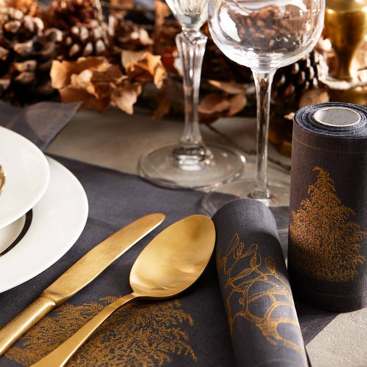 MY DRAP - Wholesale Dinner & Cloth Napkin - Always Christmas Linen Dinner Napkins 6 Units