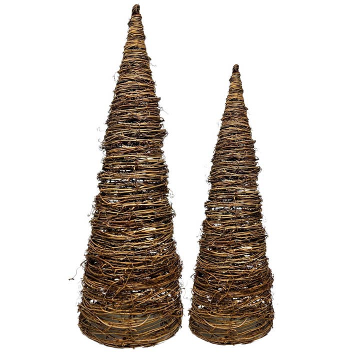 David Christopher's Collection - Wholesale Christmas Decoration - 48” ANGEL VINE CONE TREE (NESTED: 36" & 48")