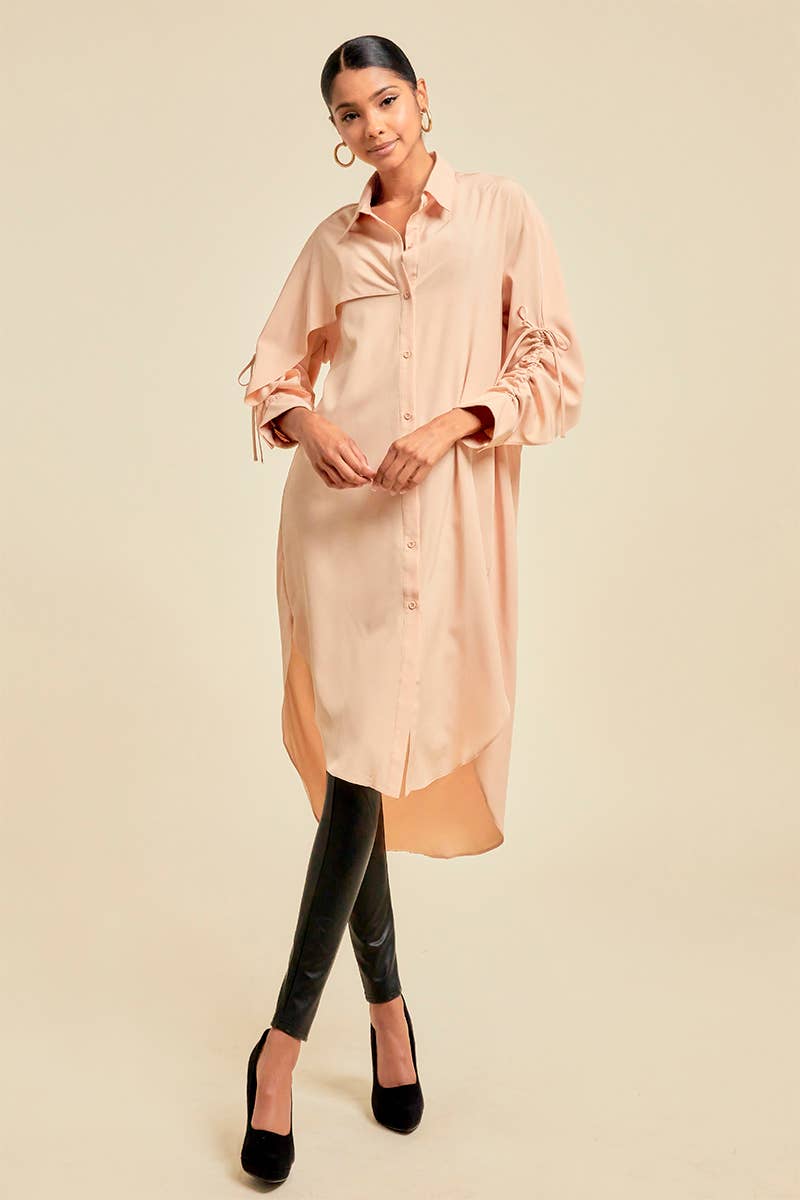 QMP Moda – Großhandel Kleid – Damen – ASYMMETRISCHES HEMDKLEID7