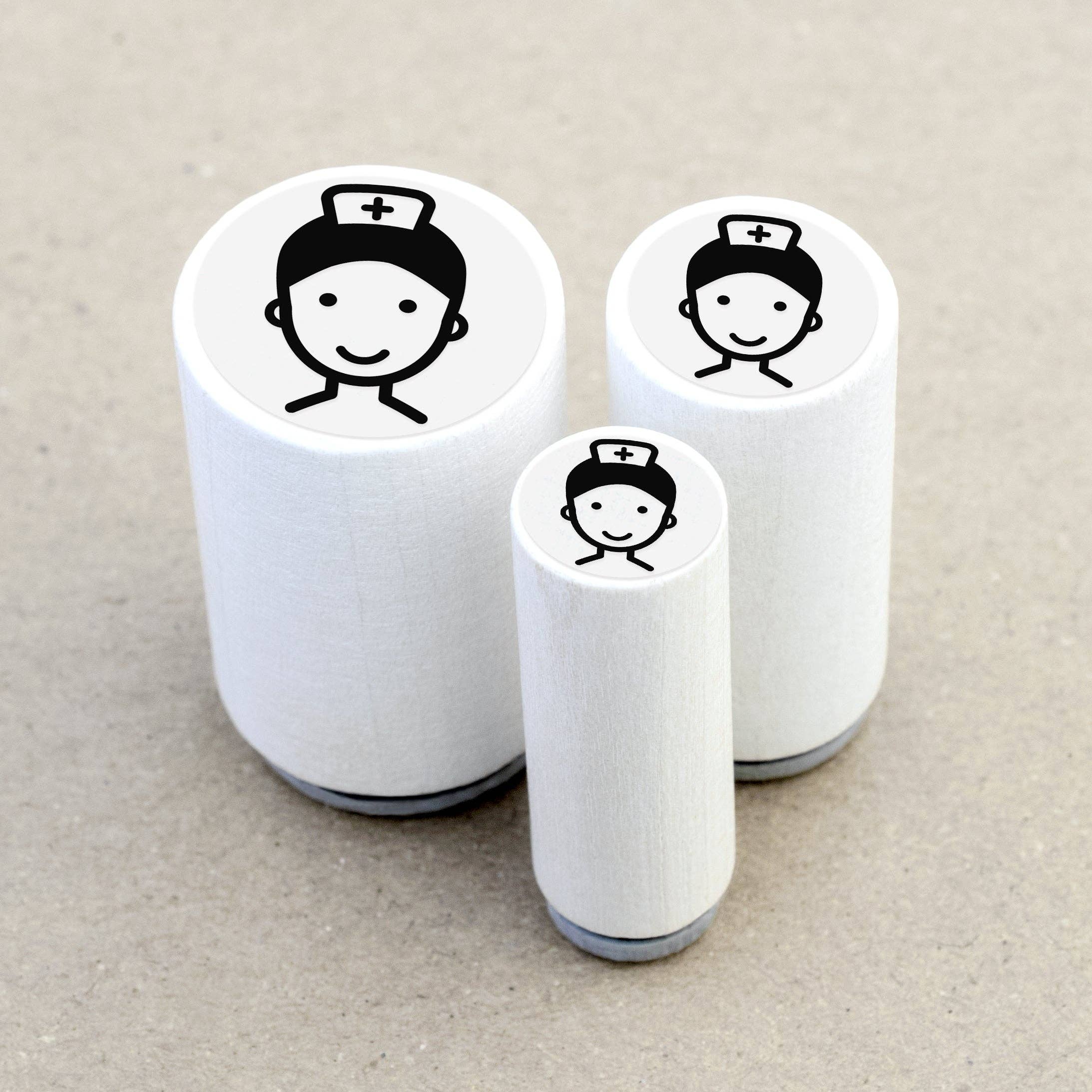 Merry and Bright – wholesale Rubber/decorative stamp – Mini stamp nurse care specialist1