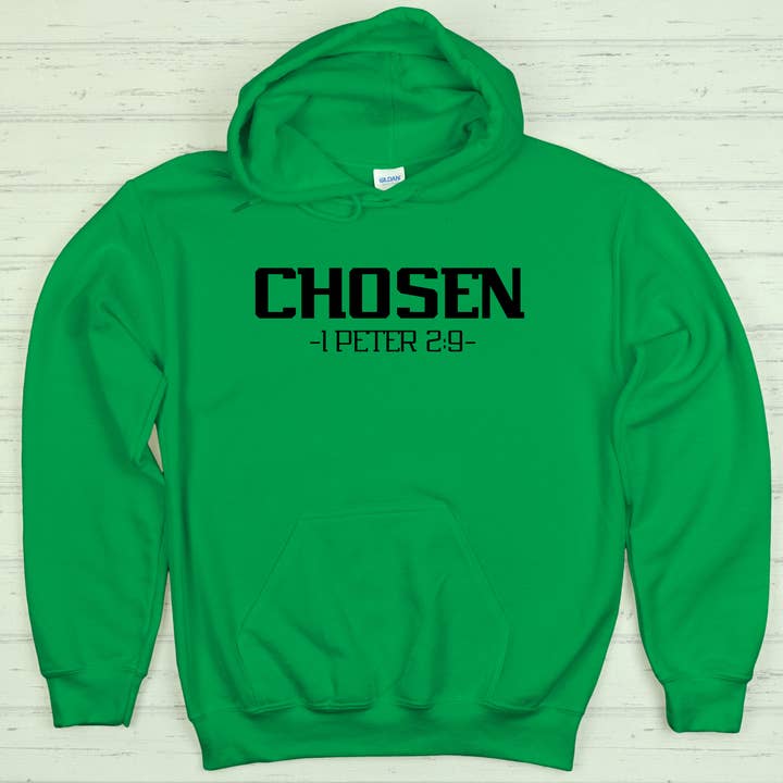 Love Ann Joy Apparel, LLC - Wholesale Hoodie - Men's - Chosen 1 Peter 2:9 Christian Hoodie - Faith Sweatshirt1