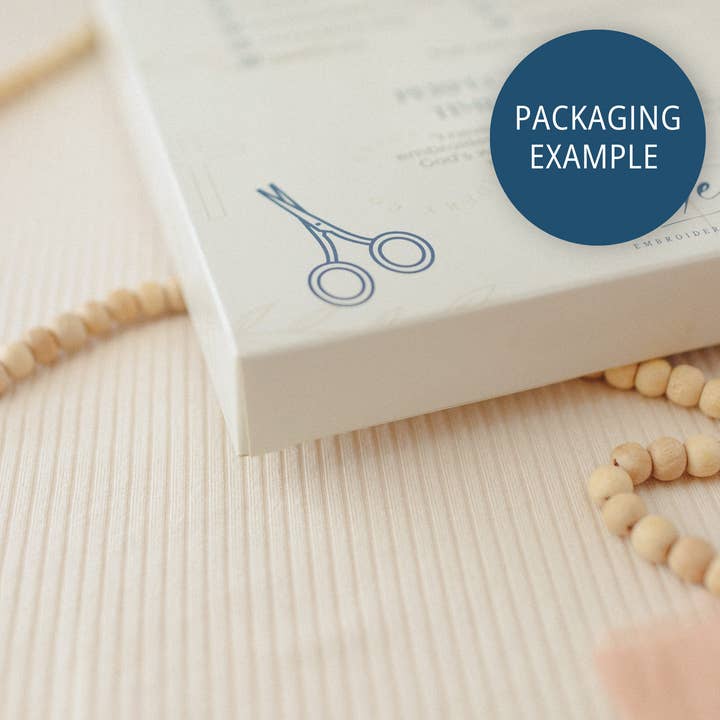 Abide Embroidery Co. - Wholesale Embroidery/Cross Stitch Supplies - "A Woman Who Fears the Lord" (Proverbs 31:30) Embroidery Kit4