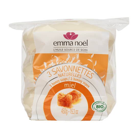 Savonnettes Miel Bio 3x150g pour la vente par EMMA NOEL