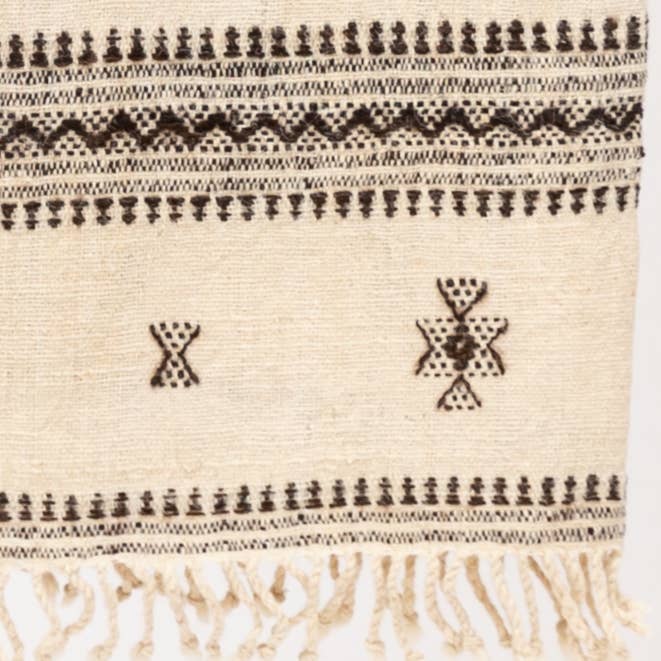 Alamwar – wholesale Throw blanket – Kutch  Shell and Cinnamon Weave Throw2