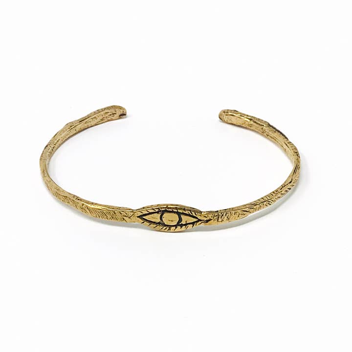Evil Eye Protector Cuff for wholesale by Earthling Jewelry