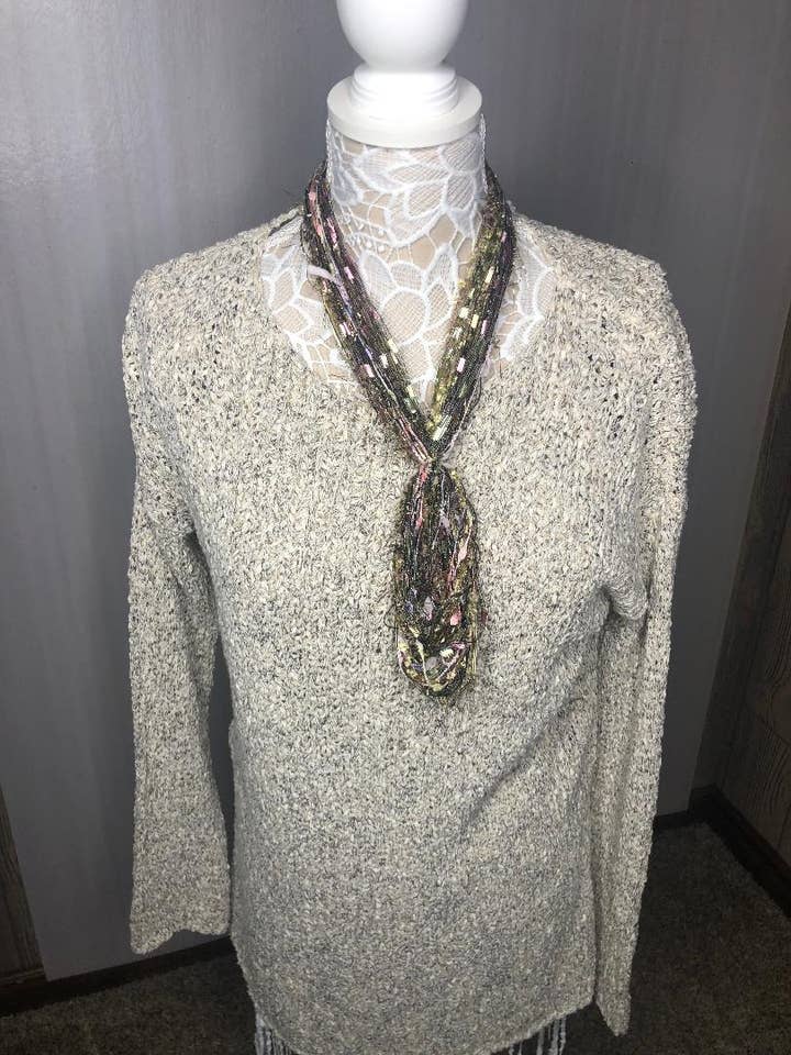 LaPetite Artisan Tørklæde i Pink & Grøn - Håndlavet for engroshandel hos Scarves of Westwood