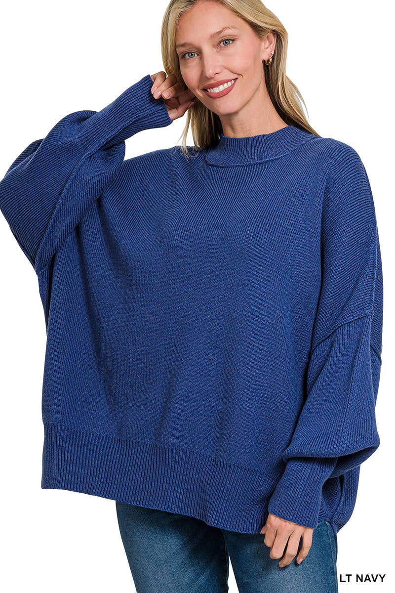 Vanilla Monkey - Wholesale Knit Sweater - Women's - Side Slit Oversized Sweater9