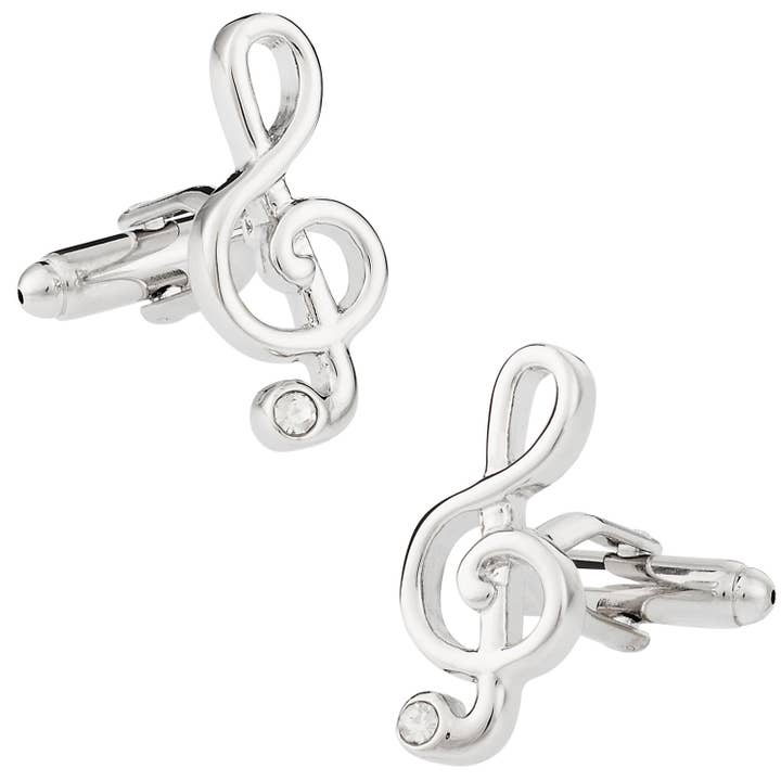 Abotoaduras Music Treble Clef por atacado de Cuff-Daddy