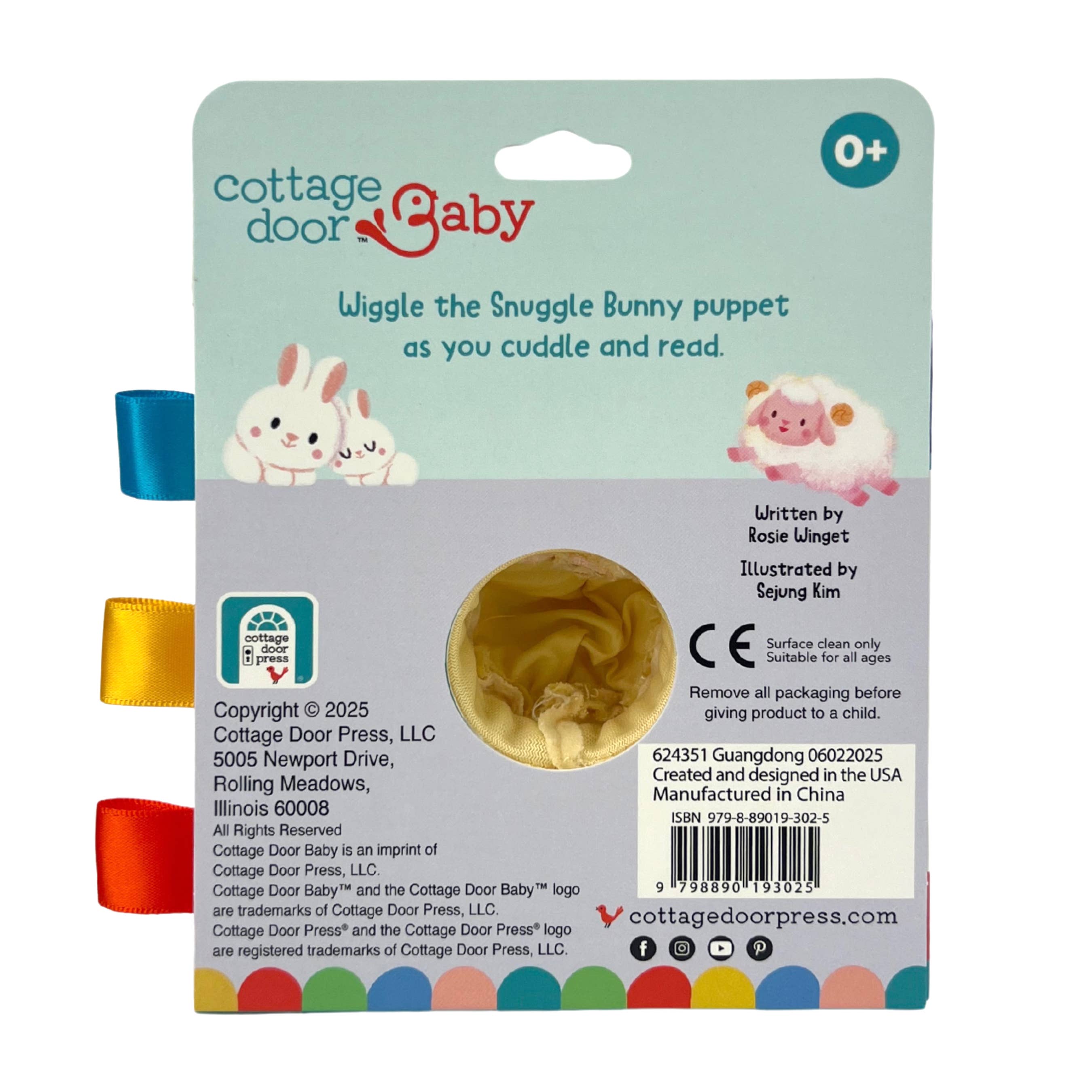 Cottage Door Press - Wholesale Baby & Toddler Book (0-2) - Snuggle Bunny Crinkle Finger Puppet Book for Babies6