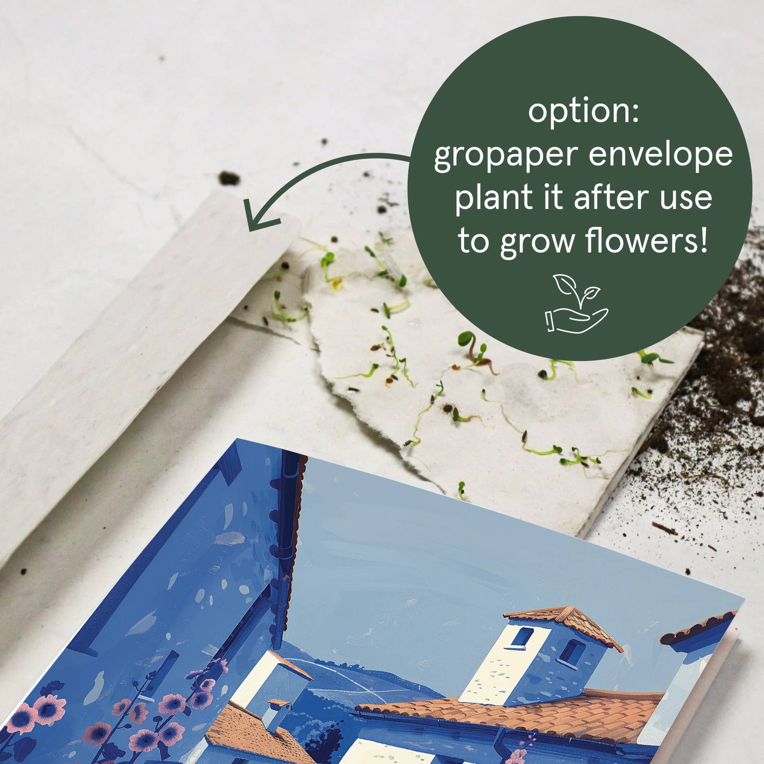 Botanopia - gifts , decor and cards for plant lovers - Wholesale Gewone wenskaart - Ridderspoor | Alledaagse wenskaart | Franse kaart7