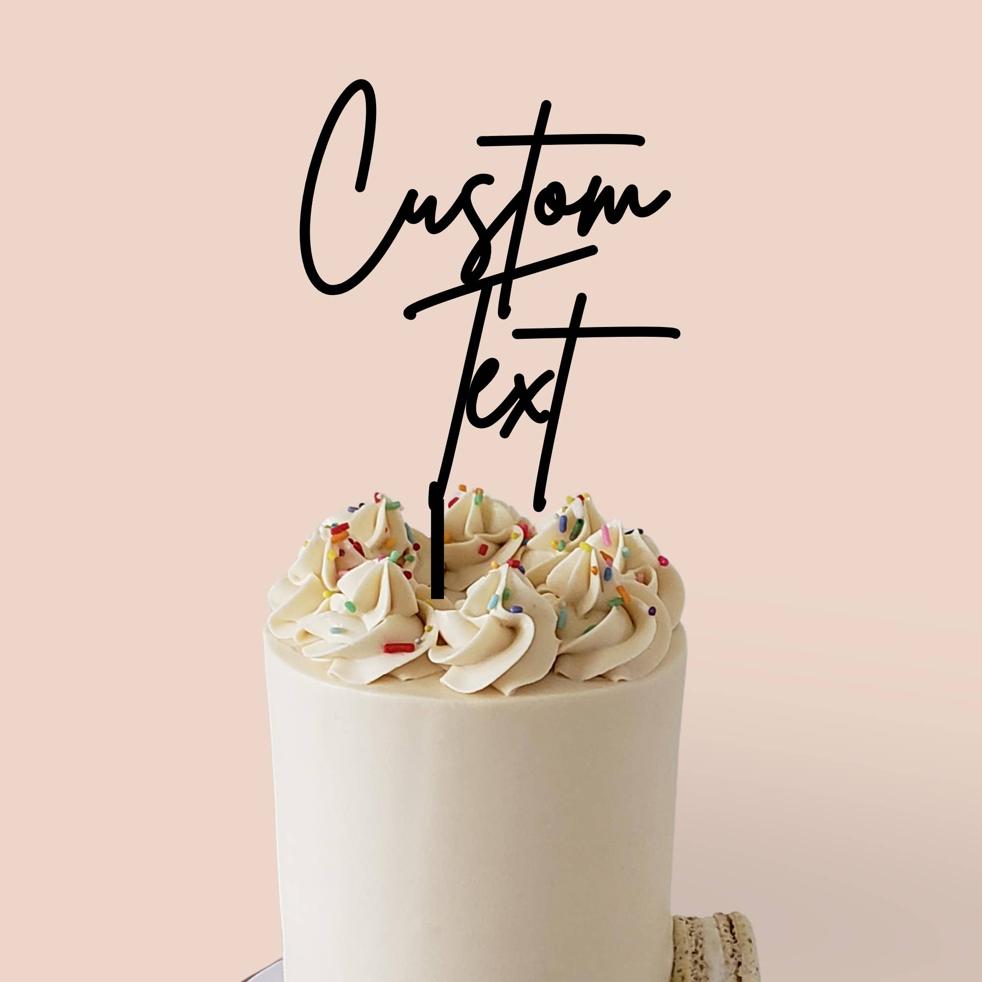 Harwill and Fox – Engroshandel Kagepynt – Skræddersyet tekst akryl kagetopper